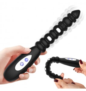 WOWYES - R1 Prostate Massager Electric Shock Anal Vibrator (Chargeable - Black)